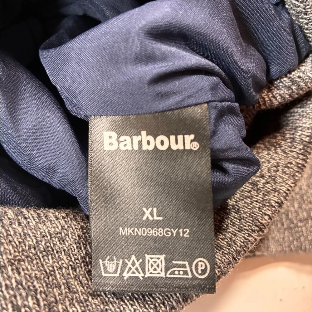 Barbour Becket Zip Through Jacket in Gray, Men’s Size XL, 100% Wool, Fully Lined